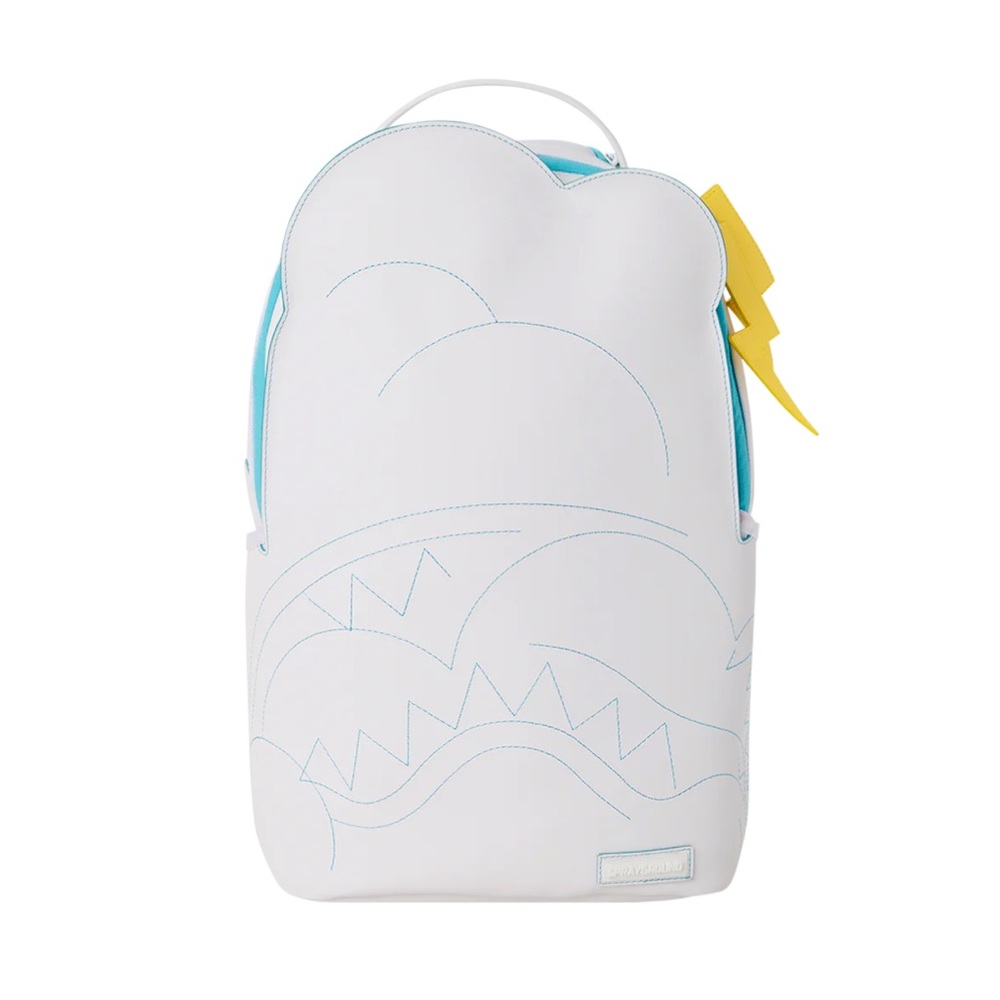 Cloudy with a chance of shark backpack 🎒